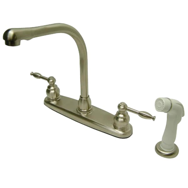 Kingston Brass 8" Centerset Kitchen Faucet, Brushed Nickel KB2758KL - main